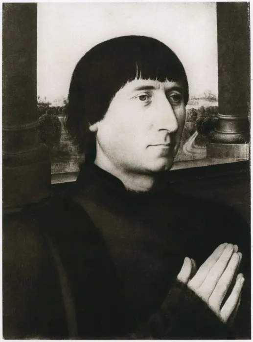 Framed Print : Guillaume Morel, c1480, (1927). Artist: Hans Memling Framed Print : Guillaume Morel, c1480, (1927). Artist: Hans Memling