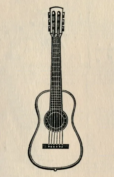 Framed Print : The Guitar, 1895. Creator: Unknown Framed Print : The Guitar, 1895. Creator: Unknown