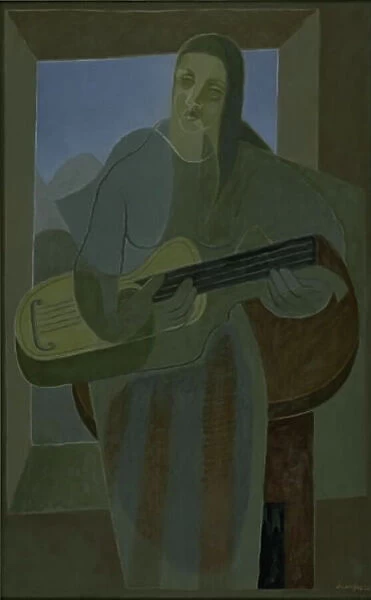 The Guitar Player, 1926. Creator: Juan Gris