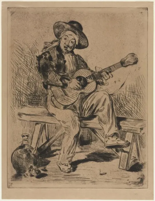 Framed Print : The Guitarist, 1861. Creator: Edouard Manet (French, 1832-1883) Framed Print : The Guitarist, 1861. Creator: Edouard Manet (French, 1832-1883)