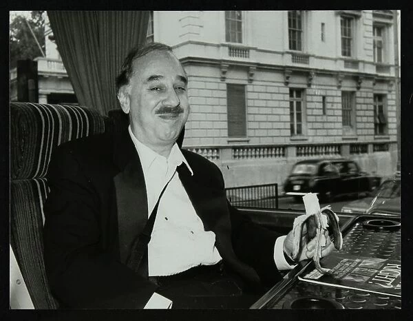 Guitarist Chuck Christiansen travelling by coach to the Royal Albert Hall, London, 28 May 1992