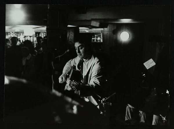 Guitarist Jeff Green playing at the Torrington Jazz Club, Finchley, London, 1988