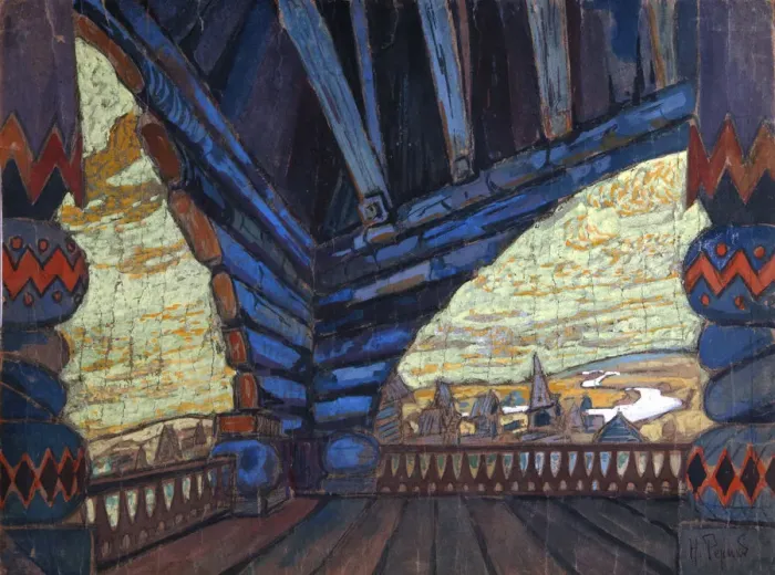 Framed Print : Gulbishche, 1900s. Artist: Roerich, Nicholas (1874-1947) Framed Print : Gulbishche, 1900s. Artist: Roerich, Nicholas (1874-1947)