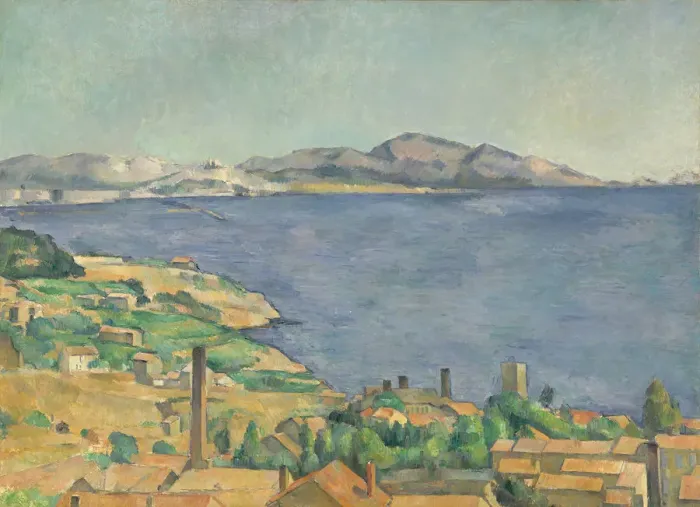 Framed Print : The Gulf of Marseilles Seen from L Estaque, ca. 1885. Creator: Paul Cezanne
