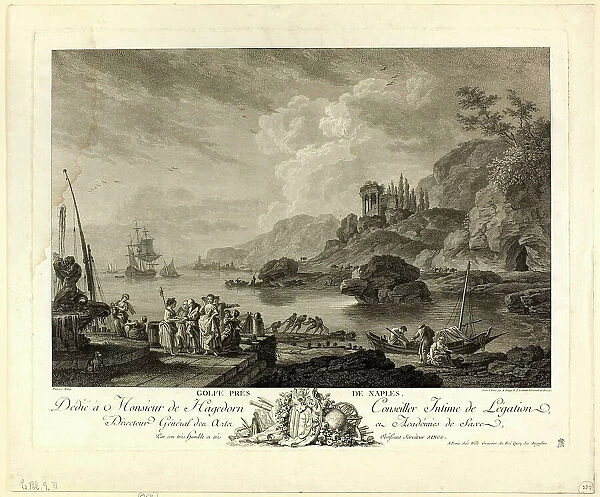 Gulf near Naples, 1754 / 1808. Creator: Adrian Zingg