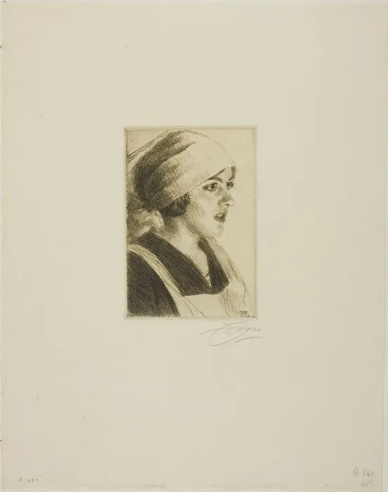 Framed Print : Gulli I, 1914. Creator: Anders Leonard Zorn Framed Print : Gulli I, 1914. Creator: Anders Leonard Zorn