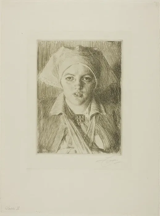 Framed Print : Gulli II, 1918. Creator: Anders Leonard Zorn Framed Print : Gulli II, 1918. Creator: Anders Leonard Zorn