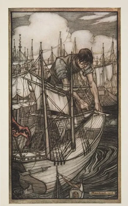 Framed Print : Gulliver Seizes The Enemys Fleet, 1909 Framed Print : Gulliver Seizes The Enemys Fleet, 1909
