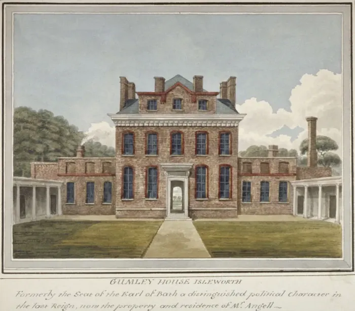 Framed Print : Gumley House, Twickenham Road, Isleworth, Middlesex, c1800 Framed Print : Gumley House, Twickenham Road, Isleworth, Middlesex, c1800