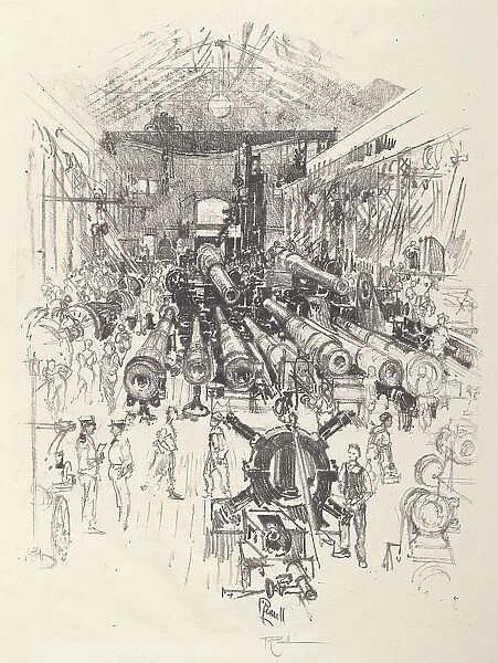 The Gun Factory, 1917. Creator: Joseph Pennell
