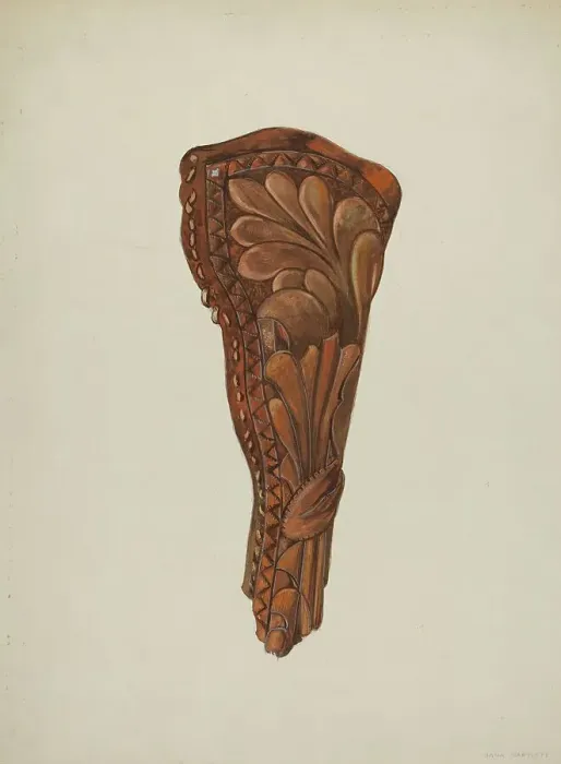 Framed Print : Gun Holster, c. 1936. Creator: Dana Bartlett Framed Print : Gun Holster, c. 1936. Creator: Dana Bartlett
