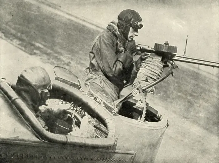 Framed Print : Gun And the Instruments Used By The Pilot, (1919). Creator: Unknown Framed Print : Gun And the Instruments Used By The Pilot, (1919). Creator: Unknown