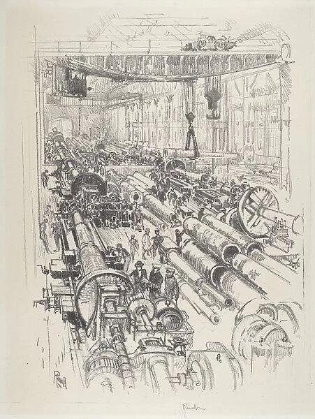 The Gun Shop, 1916. Creator: Joseph Pennell