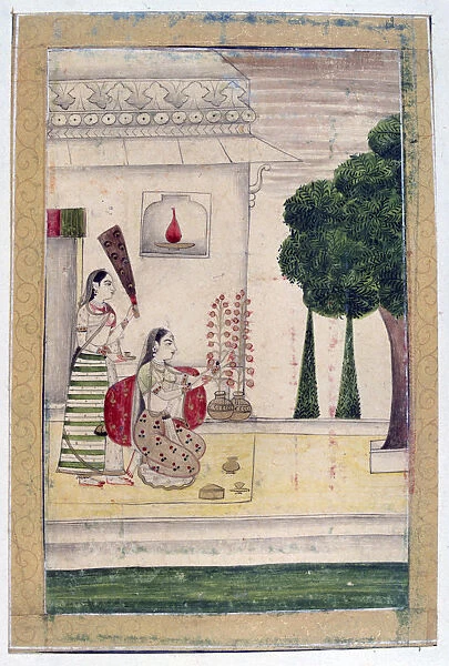 Gunakali Ragini, Ragamala Album, School of Rajasthan, 19th century