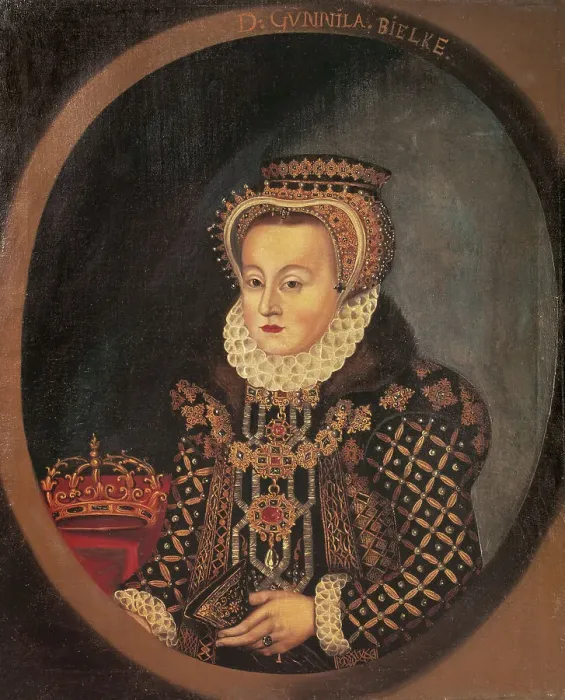 Framed Print : Gunilla Bielke, 1568-1597, Queen of Sweden, c16th century. Creator: Anon Framed Print : Gunilla Bielke, 1568-1597, Queen of Sweden, c16th century. Creator: Anon