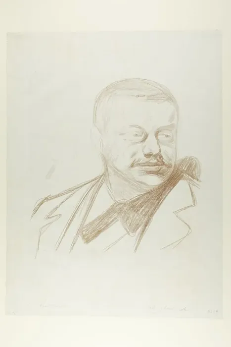 Framed Print : Gunnar Heiberg, 1896, printed after 1906. Creator: Edvard Munch Framed Print : Gunnar Heiberg, 1896, printed after 1906. Creator: Edvard Munch