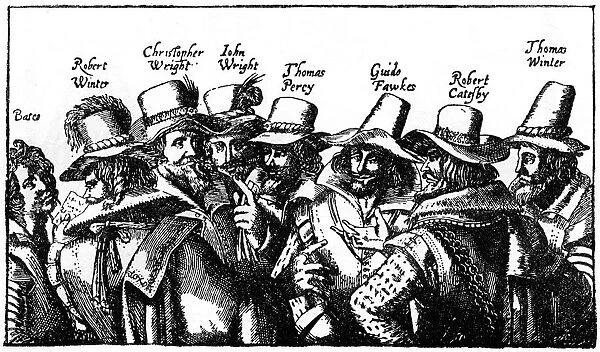 The Gunpowder Plotters, early 17th century, (1910)