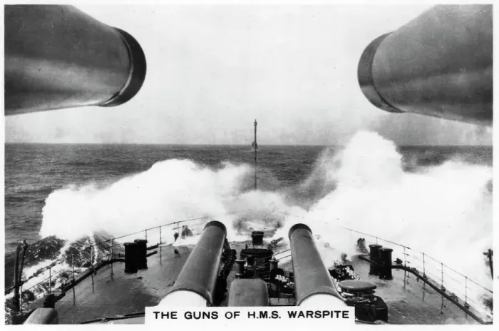 Framed Print : The guns of the battleship HMS Warspite, 1937 Framed Print : The guns of the battleship HMS Warspite, 1937
