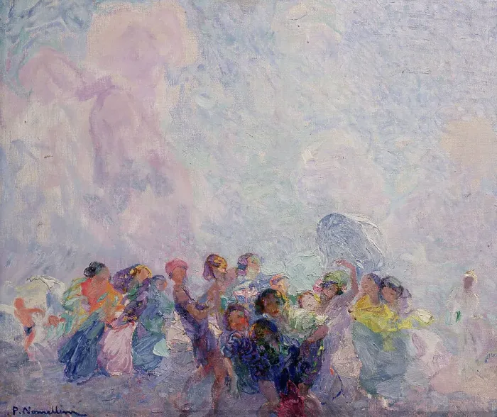 Framed Print : Gust of wind, 1920. Creator: Nomellini, Plinio (1866-1943) Framed Print : Gust of wind, 1920. Creator: Nomellini, Plinio (1866-1943)