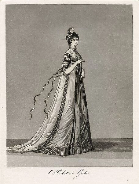 Gustaf III's national costume / Swedish costume, 1780s. Creator: Johan Abraham Aleander