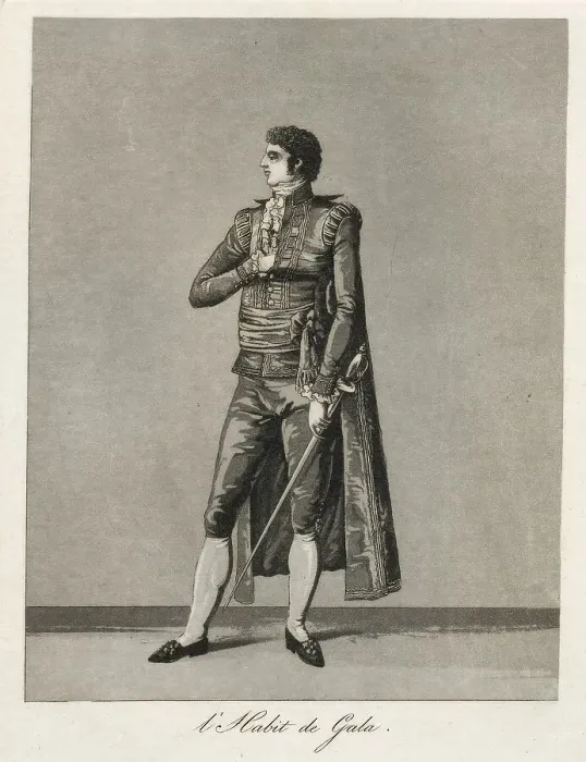 Framed Print : Gustaf III's national costume / Swedish costume, 1780s. Creator: Johan Abraham Aleander Framed Print : Gustaf III's national costume / Swedish costume, 1780s. Creator: Johan Abraham Aleander