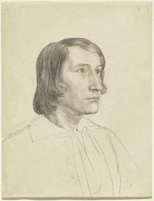 Framed Print : Gustav Heinrich Naeke, c. 1820. Creator: Julius Schnorr von Carolsfeld Framed Print : Gustav Heinrich Naeke, c. 1820. Creator: Julius Schnorr von Carolsfeld