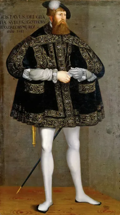 Framed Print : Gustav I, 1497-1560, King of Sweden, 1666. Creator: David Frumerie