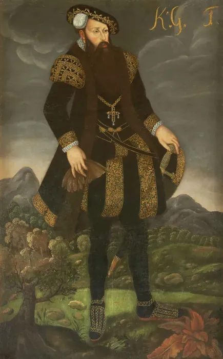Framed Print : Gustav I, 1497-1560, King of Sweden, c16th century. Creator: Anon