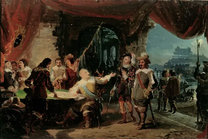 Framed Print : Gustav II Adolf and His War Council at Würzburg, sketch, 1856. Creator: Robert Wilhelm Ekman Framed Print : Gustav II Adolf and His War Council at Würzburg, sketch, 1856. Creator: Robert Wilhelm Ekman