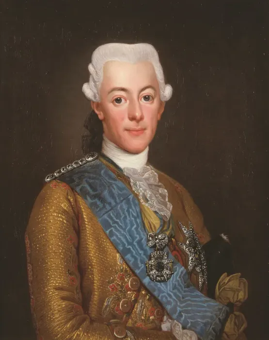 Framed Print : Gustav III, 1746-1792, King of Sweden, Copy of a painting of 1771. Creator: Per Krafft the Elder Framed Print : Gustav III, 1746-1792, King of Sweden, Copy of a painting of 1771. Creator: Per Krafft the Elder