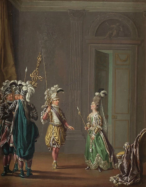 Gustav III, 1746-1792, King of Sweden and Ulrika Eleonora von Fersen, c18th century. Creator: Per Hillestrom
