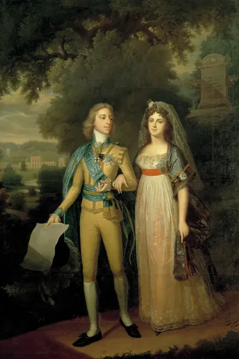 Framed Print : Gustav IV Adolf, 1778-1837, King of Sweden and Fredrika Dorotea Vilhelmina... c.1797-c.1800. Creator: Jonas Forsslund Framed Print : Gustav IV Adolf, 1778-1837, King of Sweden and Fredrika Dorotea Vilhelmina... c.1797-c.1800. Creator: Jonas Forsslund