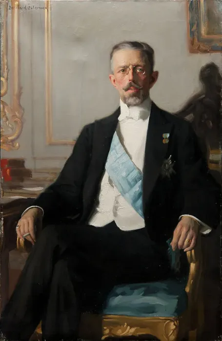 Framed Print : Gustav V (1858-1950), Crown Prince of Sweden and Norway, King of Sweden, married to Victoria... Creator: Gustav Bernhard Osterman Framed Print : Gustav V (1858-1950), Crown Prince of Sweden and Norway, King of Sweden, married to Victoria... Creator: Gustav Bernhard Osterman