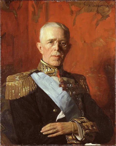 Gustav V (1858-1950), King of Sweden, married to Victoria of Baden. Creator: Gustav Bernhard Osterman