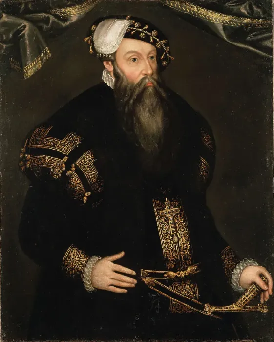Framed Print : Gustav Vasa (1496-1560), King of Sweden, married to 1. Katarina of Saxe-Lauenburg... 17th century. Creator: Cornelius Arendtson Framed Print : Gustav Vasa (1496-1560), King of Sweden, married to 1. Katarina of Saxe-Lauenburg... 17th century. Creator: Cornelius Arendtson