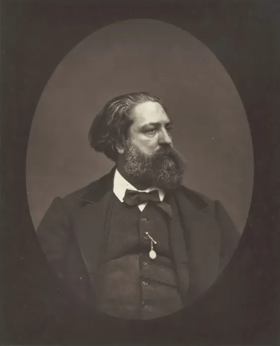 Framed Print : Gustave Aimard, c. 1876. Creator: Etienne Carjat Framed Print : Gustave Aimard, c. 1876. Creator: Etienne Carjat