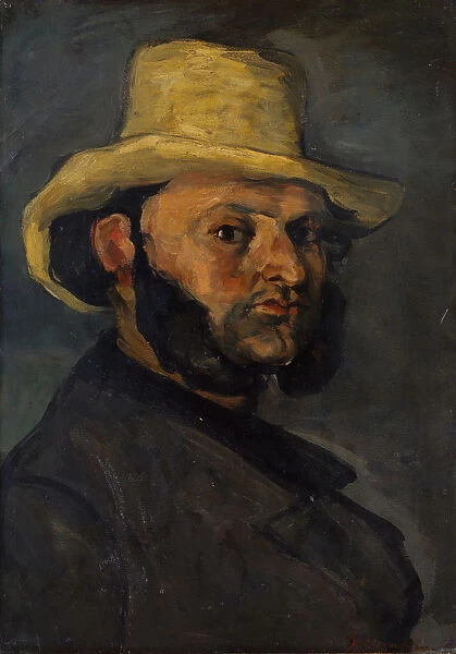 Gustave Boyer (b. 1840) in a Straw Hat, 1870-71. Creator: Paul Cezanne