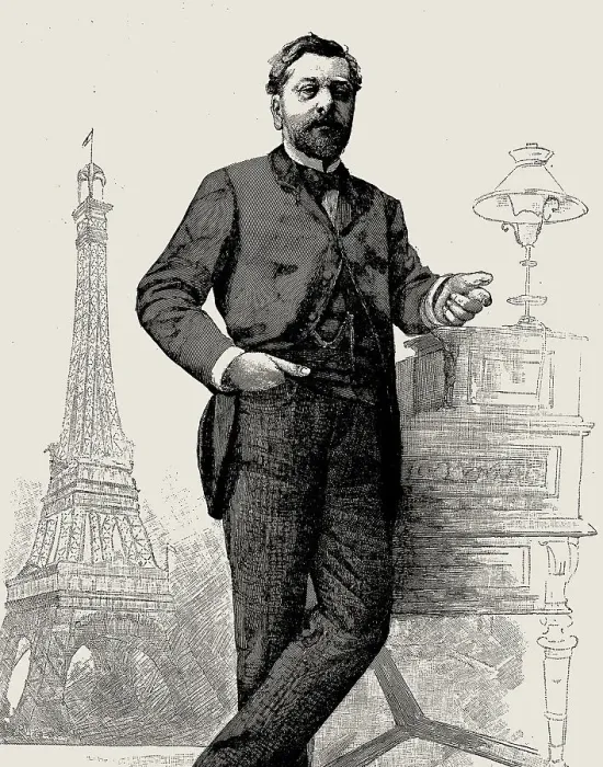 Framed Print : Gustave Eiffel (1832-1923) From Revue illustrée, c. 1889. Creator: Anonymous Framed Print : Gustave Eiffel (1832-1923) From Revue illustrée, c. 1889. Creator: Anonymous
