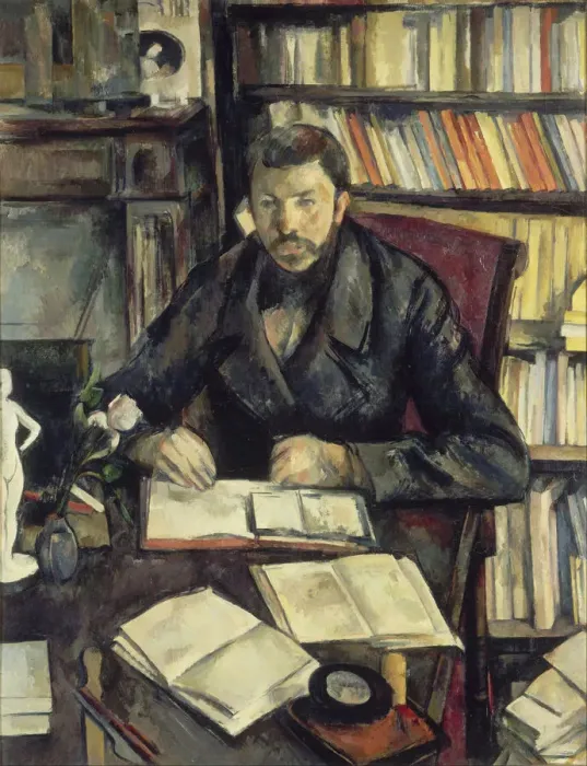 Framed Print : Gustave Geffroy, 1895-1896. Artist: Cezanne, Paul (1839-1906) Framed Print : Gustave Geffroy, 1895-1896. Artist: Cezanne, Paul (1839-1906)