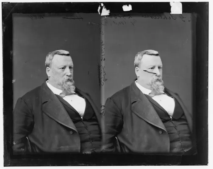 Framed Print : Gustave Schleicher of Texas, 1865-1880. Creator: Unknown Framed Print : Gustave Schleicher of Texas, 1865-1880. Creator: Unknown