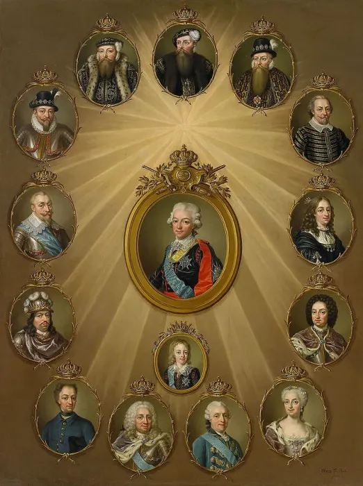Framed Print : The Gustavian Family, c. 1785. Artist: Pasch, Ulrika Fredrika (1735-1796) Framed Print : The Gustavian Family, c. 1785. Artist: Pasch, Ulrika Fredrika (1735-1796)