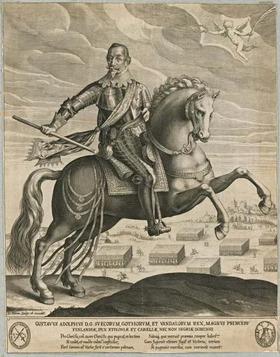 Framed Print : Gustavus Adolphus of Sweden. Artist: Kilian, Lucas (1579-1637) Framed Print : Gustavus Adolphus of Sweden. Artist: Kilian, Lucas (1579-1637)