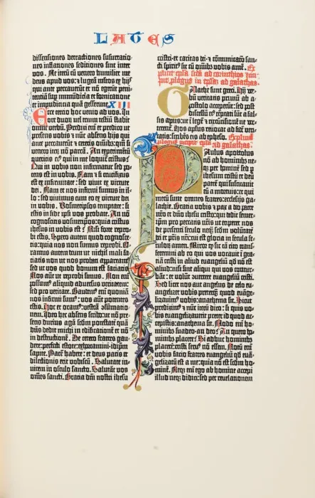 Framed Print : The Gutenberg Bible, 1454 Framed Print : The Gutenberg Bible, 1454