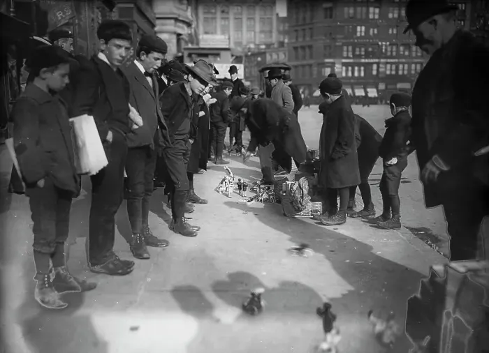 Framed Print : Gutter toy merchant, New York City, A, c1903. Creator: Unknown Framed Print : Gutter toy merchant, New York City, A, c1903. Creator: Unknown