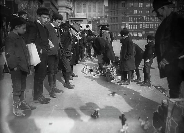 Gutter toy merchant, New York City, A, c1903. Creator: Unknown