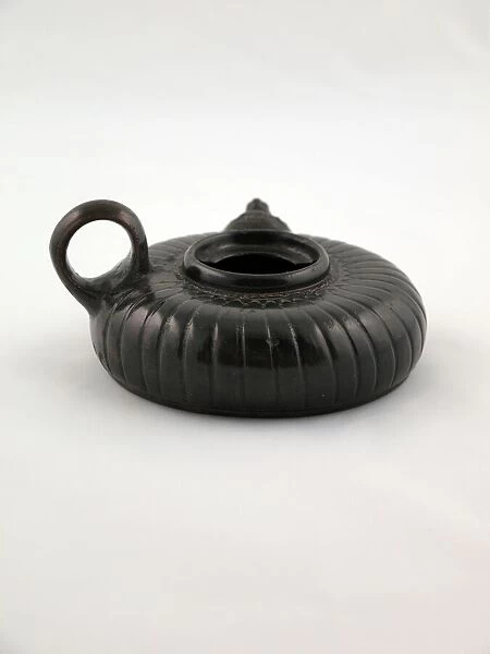 Guttus (Pouring Vessel), 400-375 BCE. Creator: Unknown