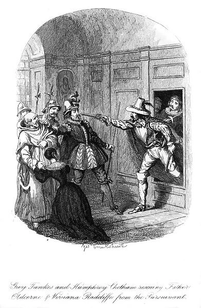 Guy Fawkes and Humphrey Chetham, 1605, (1841).Artist: George Cruikshank