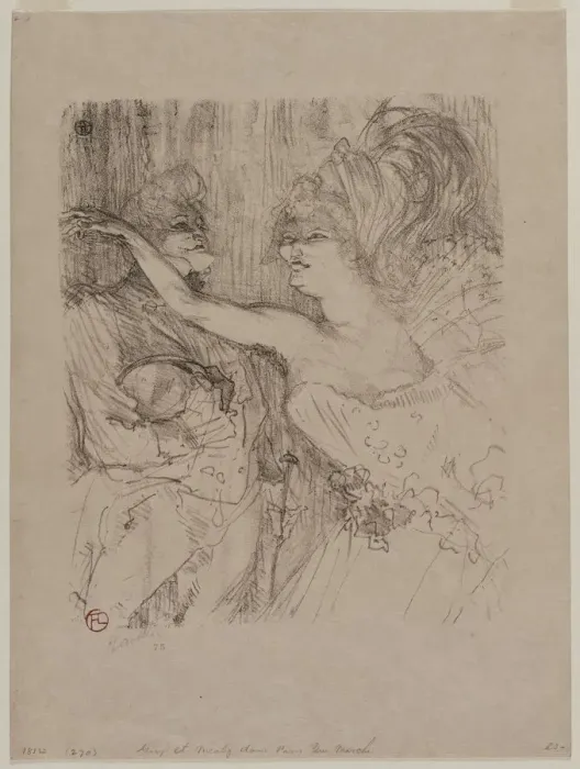Framed Print : Guy and Mealy, in Paris qui Marche, 1898. Creator: Henri de Toulouse-Lautrec (French Framed Print : Guy and Mealy, in Paris qui Marche, 1898. Creator: Henri de Toulouse-Lautrec (French