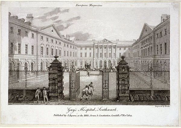 Guys Hospital, Southwark, London, 1803. Artist: Samuel Rawle