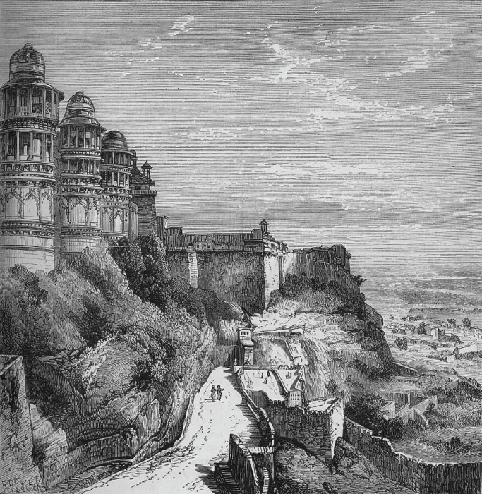 Framed Print : Gwalior, c1880 Framed Print : Gwalior, c1880